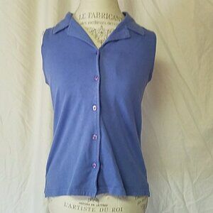 Purple button up
